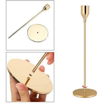 3Pcs/Set Chinese Style Metal Candle Holders