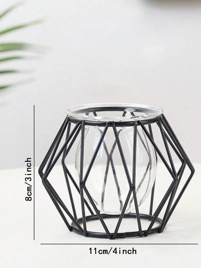 Transparent flower arranger decorative