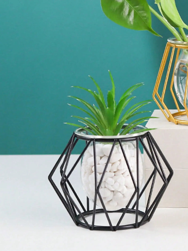 Transparent flower arranger decorative