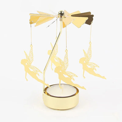 Carousel Golden Hot Rotating Candle Holder