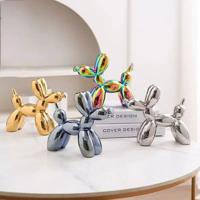 Mini Ceramic Balloon Dog Abstract Ornament